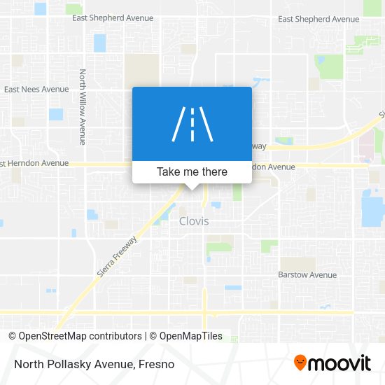 Mapa de North Pollasky Avenue