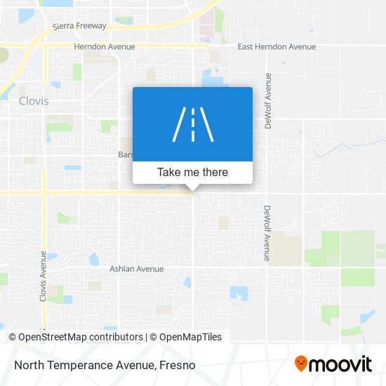 Mapa de North Temperance Avenue