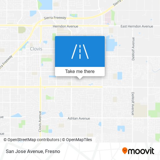 Mapa de San Jose Avenue
