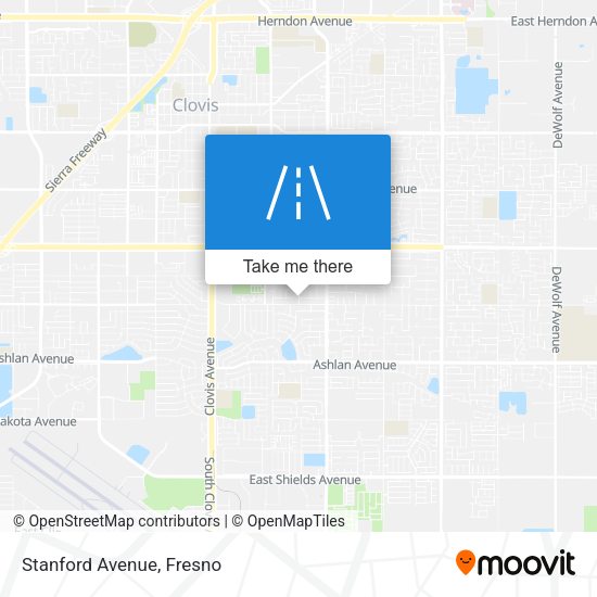 Mapa de Stanford Avenue