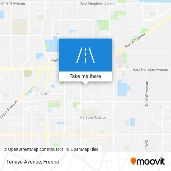 Tenaya Avenue map