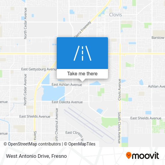 Mapa de West Antonio Drive
