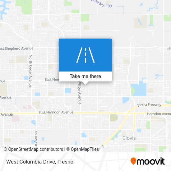 Mapa de West Columbia Drive