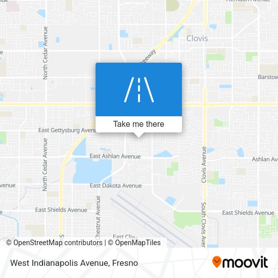 West Indianapolis Avenue map