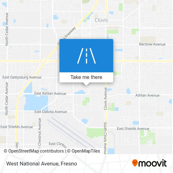 West National Avenue map