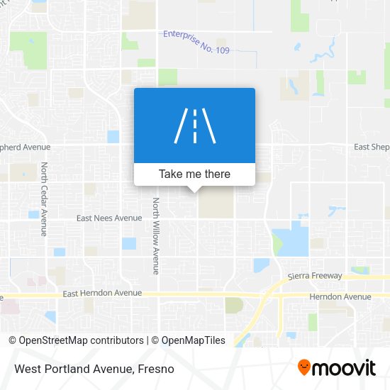 Mapa de West Portland Avenue