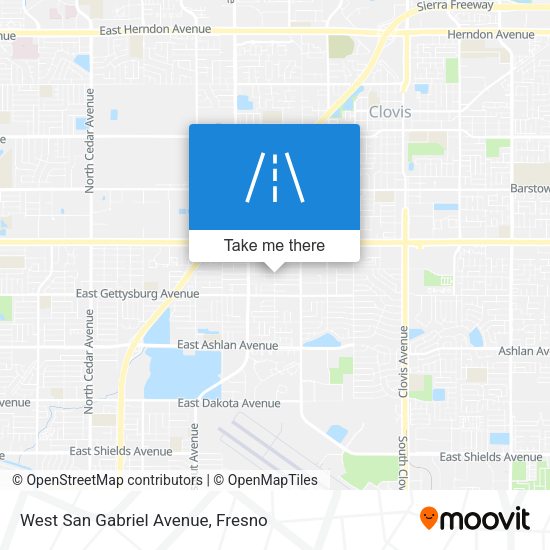 West San Gabriel Avenue map