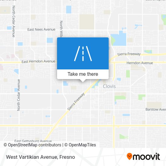 West Vartikian Avenue map