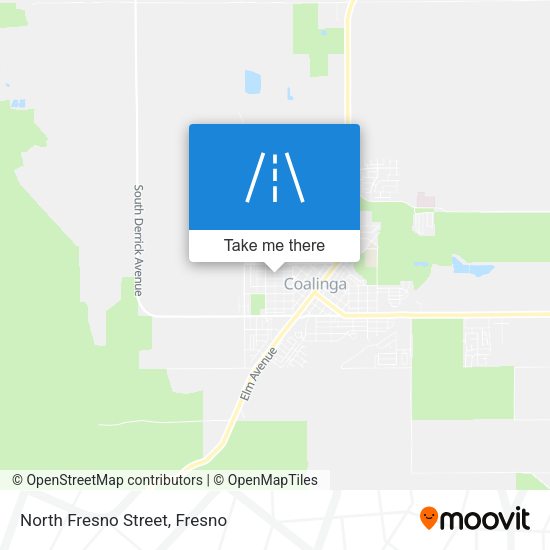 North Fresno Street map