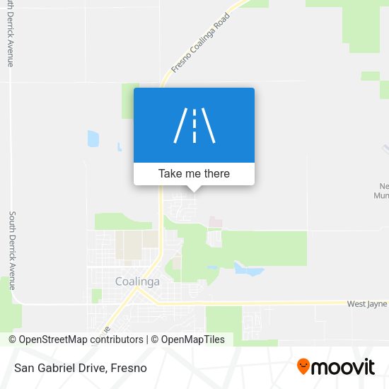 Mapa de San Gabriel Drive