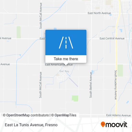 East La Tunis Avenue map