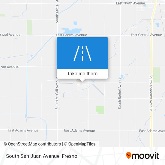 South San Juan Avenue map