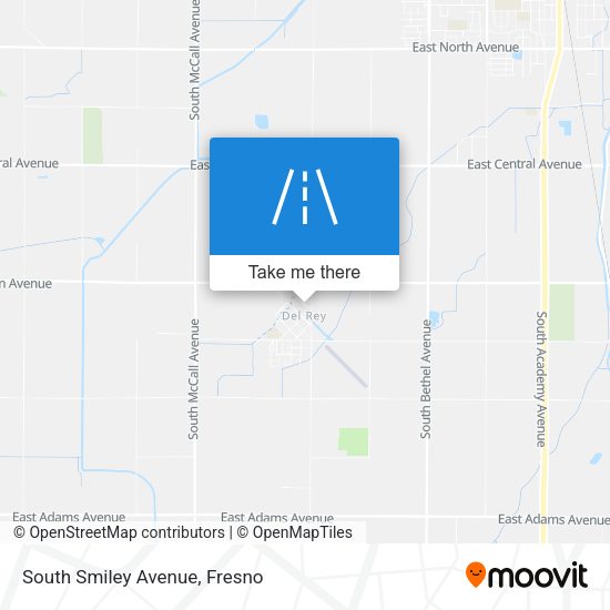 South Smiley Avenue map