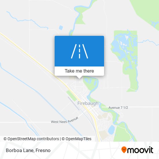 Borboa Lane map