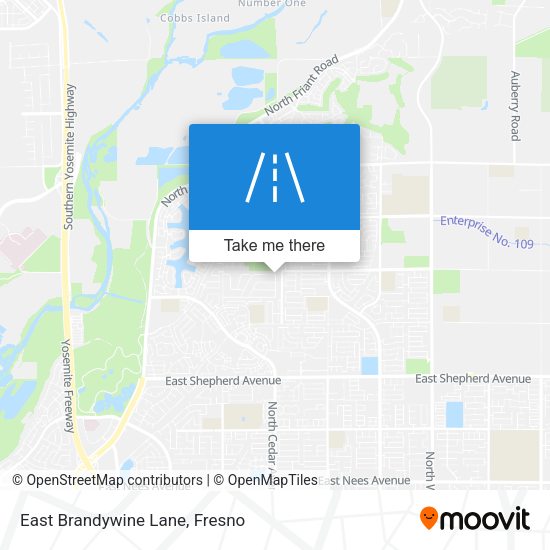 East Brandywine Lane map