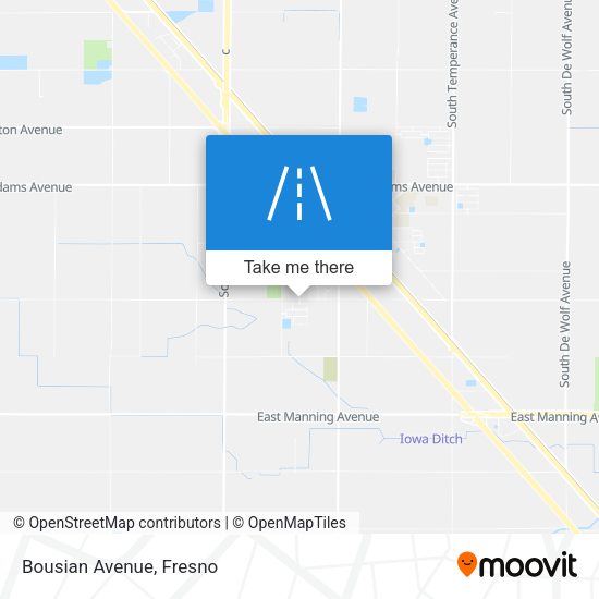 Mapa de Bousian Avenue
