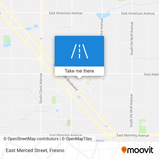 Mapa de East Merced Street