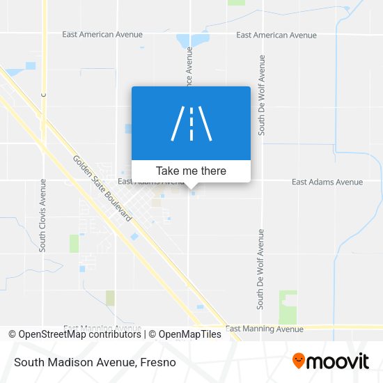 South Madison Avenue map