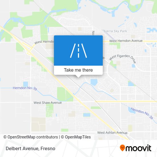 Mapa de Delbert Avenue