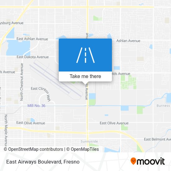 Mapa de East Airways Boulevard
