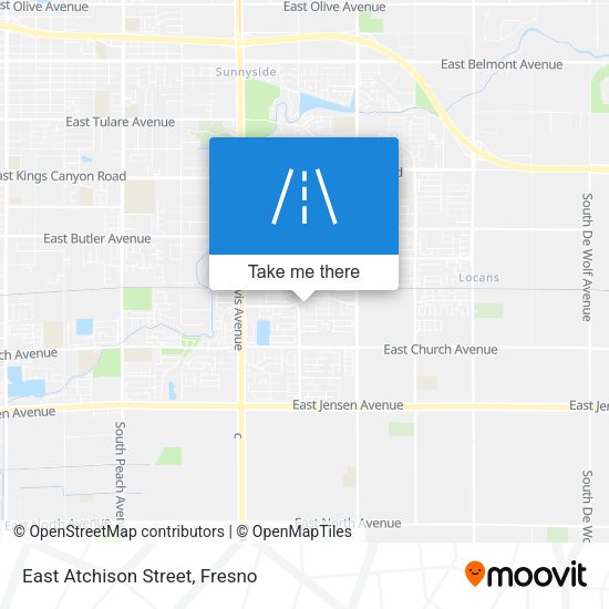 Mapa de East Atchison Street