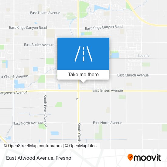 Mapa de East Atwood Avenue