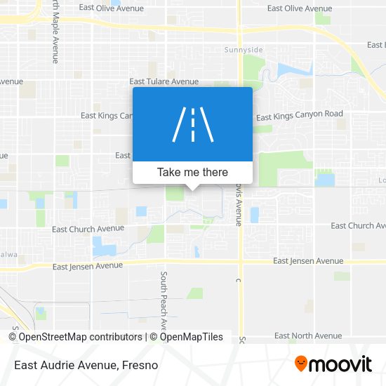 Mapa de East Audrie Avenue