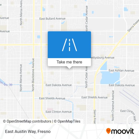 Mapa de East Austin Way