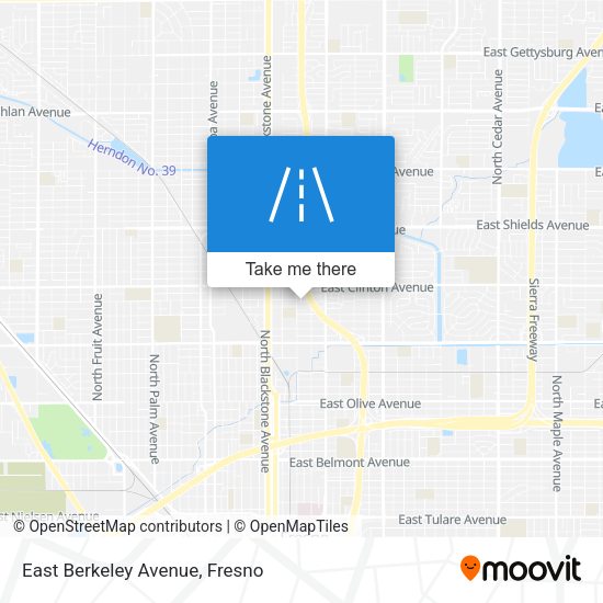 Mapa de East Berkeley Avenue