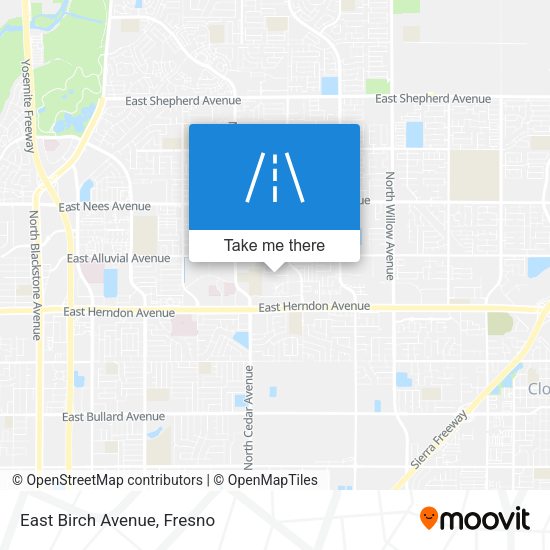 Mapa de East Birch Avenue