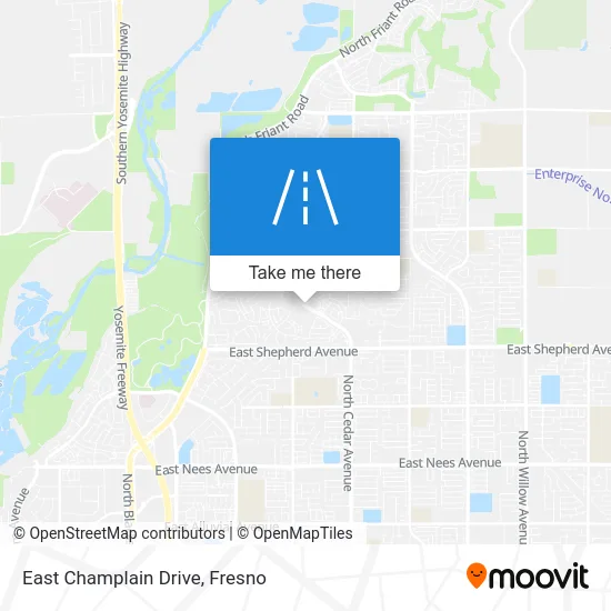 East Champlain Drive map