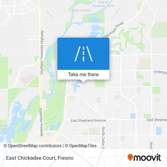 East Chickadee Court map