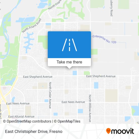 Mapa de East Christopher Drive