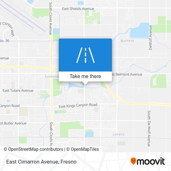 Mapa de East Cimarron Avenue