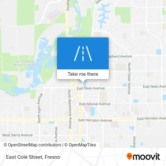 East Cole Street map