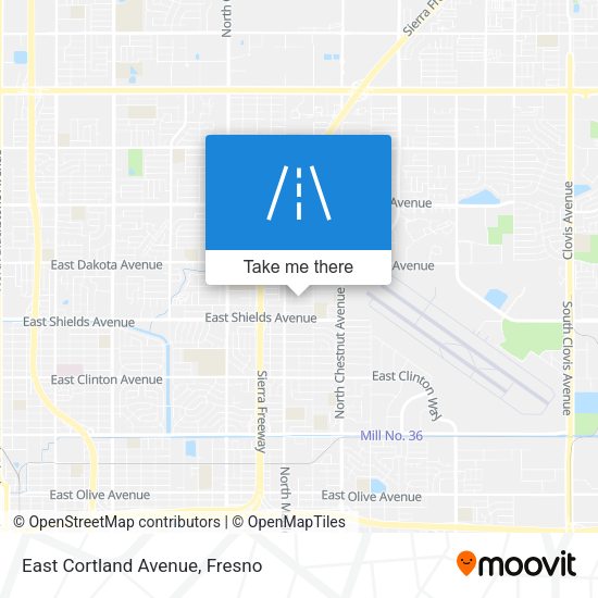 East Cortland Avenue map