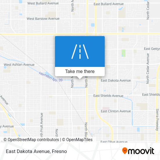 East Dakota Avenue map