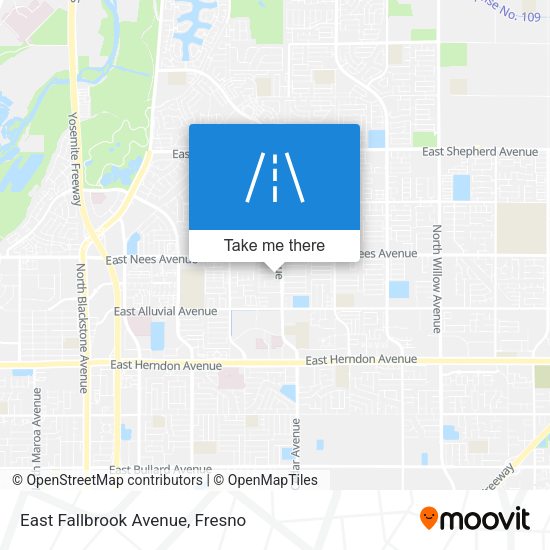 East Fallbrook Avenue map