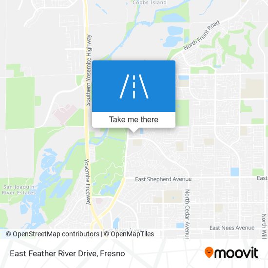 East Feather River Drive map