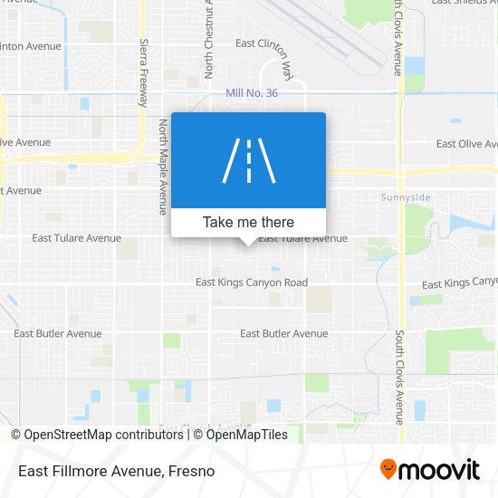 East Fillmore Avenue map