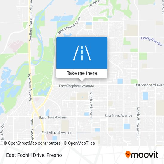 Mapa de East Foxhill Drive