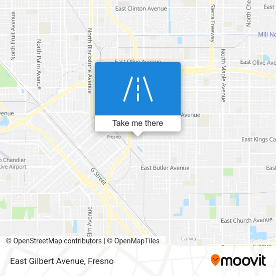 East Gilbert Avenue map