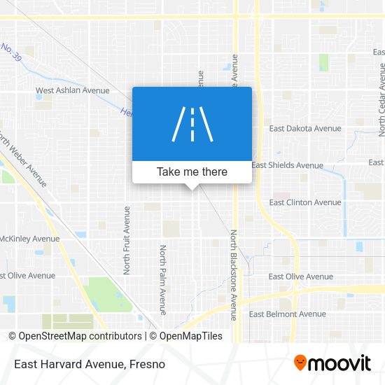 East Harvard Avenue map
