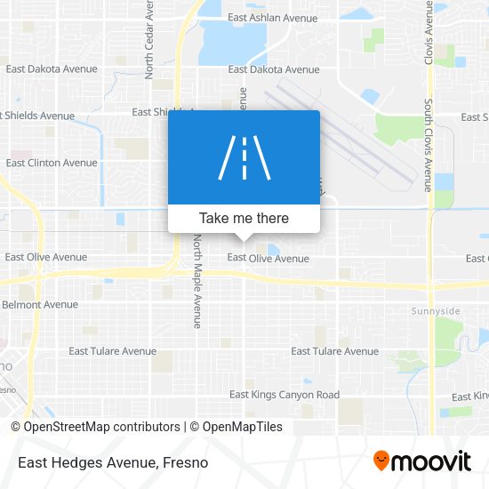 Mapa de East Hedges Avenue