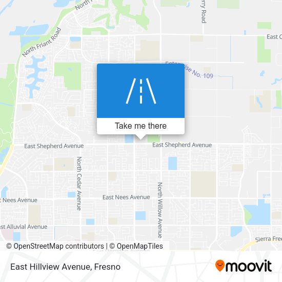 East Hillview Avenue map
