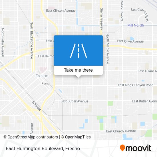 East Huntington Boulevard map