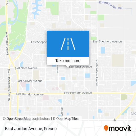 Mapa de East Jordan Avenue