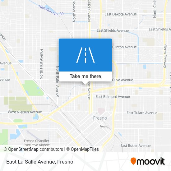 East La Salle Avenue map