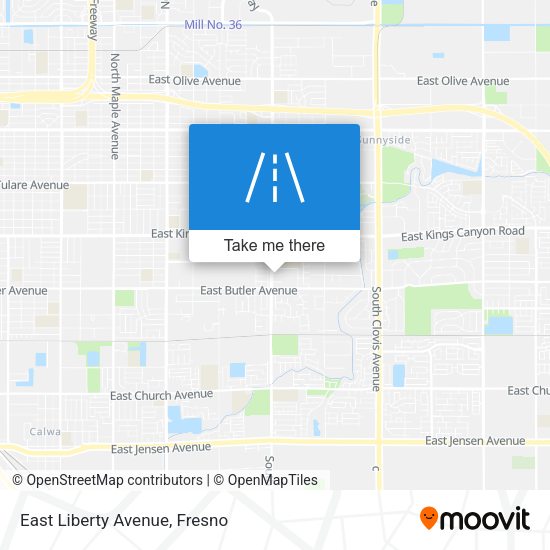 Mapa de East Liberty Avenue