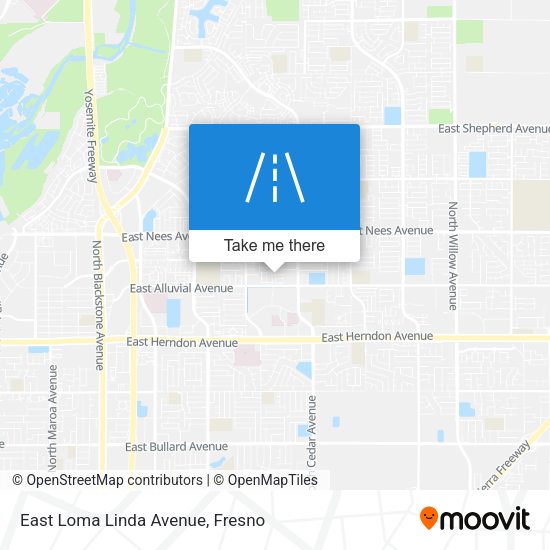 East Loma Linda Avenue map